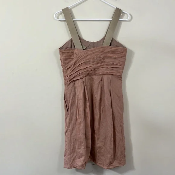 J.Crew Blush Pink Crinkled Cotton Vivette Dress 4 - Picture 7 of 10